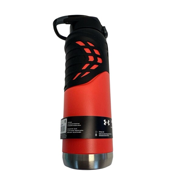 UNDER ARMOR  24 OZ COMMAND BETA 24oz WATER BOTTLE STAINLESS FLIP TOP LID NEW - Picture 5 of 9